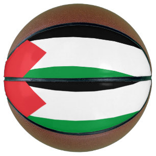 Ballon De Basket Basket-ball complet avec drapeau de la Palestine
