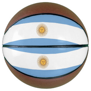 Ballon De Basket Basket-ball complet avec drapeau de l'Argentine