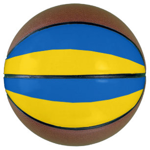 Ballon De Basket Basket-ball complet avec drapeau de l'Ukraine
