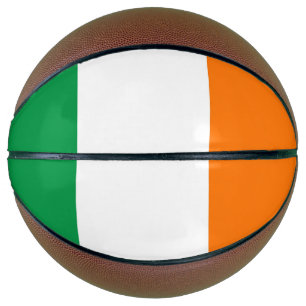 Ballon De Basket Basket-ball complet avec drapeau d'Irlande