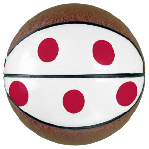 Ballon De Basket Basket-ball complet avec drapeau du Japon