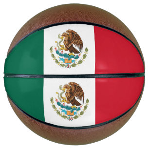 Ballon De Basket Basket-ball complet avec drapeau du Mexique