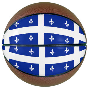 Ballon De Basket Basket-ball complet avec drapeau du Québec