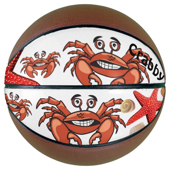 Ballon De Basket Basket-ball Crabby Crab Starfish Beach House Batea (Devant)