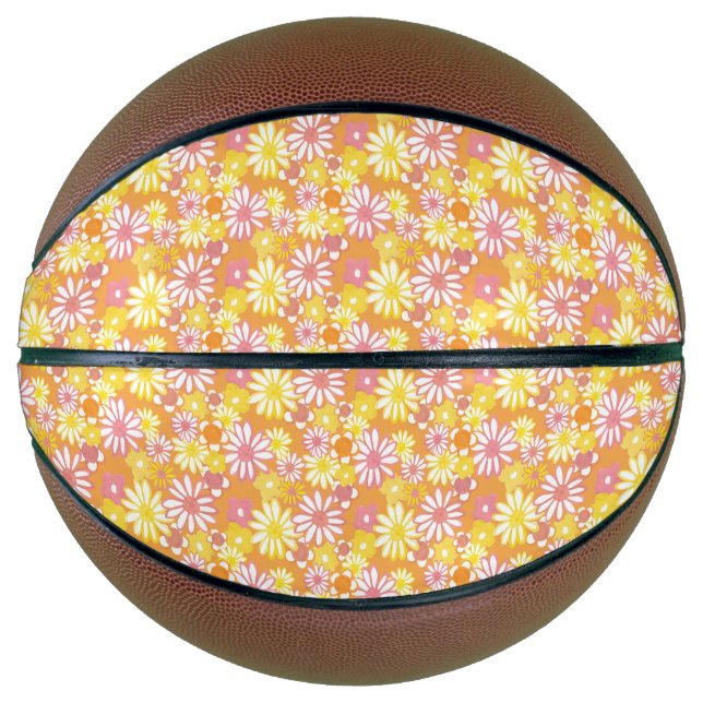 Ballon De Basket Basket-ball Daisies d'été (Devant)
