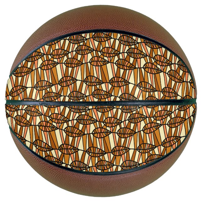 Ballon De Basket Basket-ball d'automne rétro (Devant)