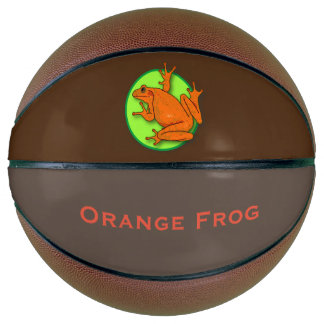 Ballon De Basket Basket-ball de grenouille orange