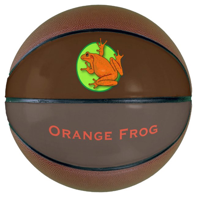 Ballon De Basket Basket-ball de grenouille orange (Devant)
