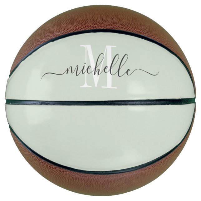 Ballon De Basket Basket-ball de script monogramme pour fille person (Devant)