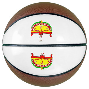 Ballon De Basket Basket-ball des voeux de Noël