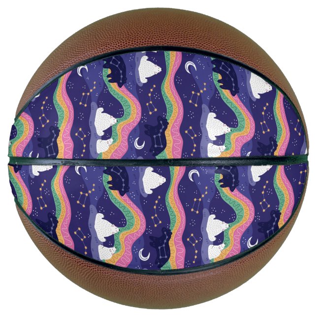 Ballon De Basket Basket-ball Northern Lights (Devant)