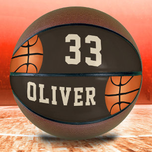 Ballon De Basket Basket-ball personnalisé avec le nom et le numéro