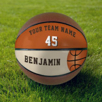 Basket-ball personnalisé avec numéro de nom d'équi