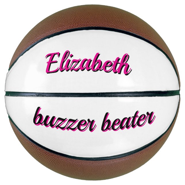 Ballon De Basket Basket-ball rose buzzer (Devant)