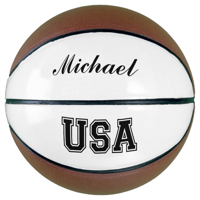 Ballon De Basket Basket-ball USA (Devant)