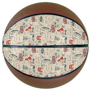Ballon De Basket Basket-ball vintage de Londres