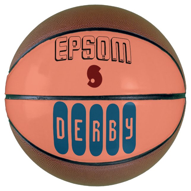 Ballon De Basket Basket Motif Epsom Derby (Devant)