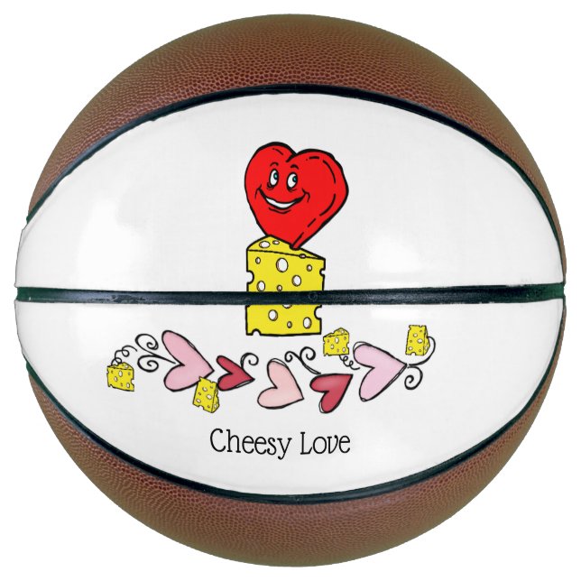 Ballon De Basket Basketball Cheesy Love (Devant)