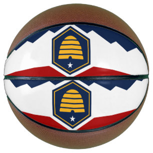 Ballon De Basket Basketball de taille réelle avec le drapeau de l'U