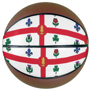 Ballon De Basket Basketball de taille réelle avec le drapeau de Mon