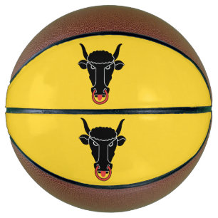 Ballon De Basket Basketball de taille réelle avec le drapeau du can