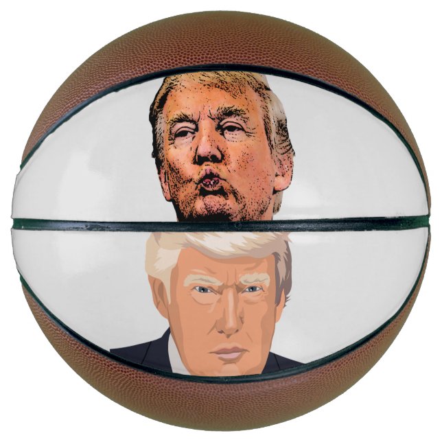 BALLON DE BASKET BASKETBALL DONALD TRUMP (Devant)