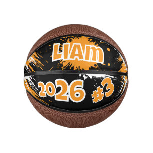 Ballon De Basket Basketball Mini Personnalisé avec Nom et Numéro Mo