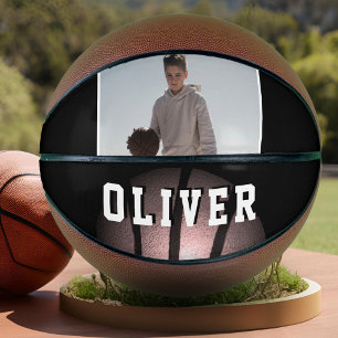 Ballon De Basket Basketball Nom Photo Métal Moderne Basketball