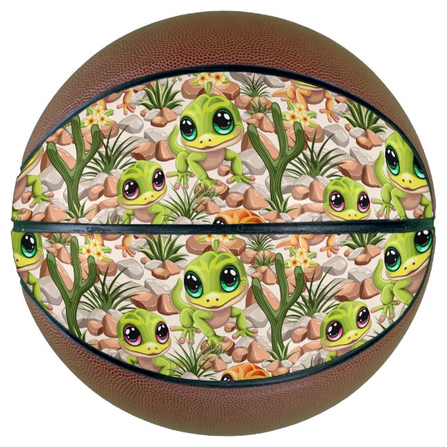 Ballon De Basket Bébé Geckos jote personnages de dessin (Devant)