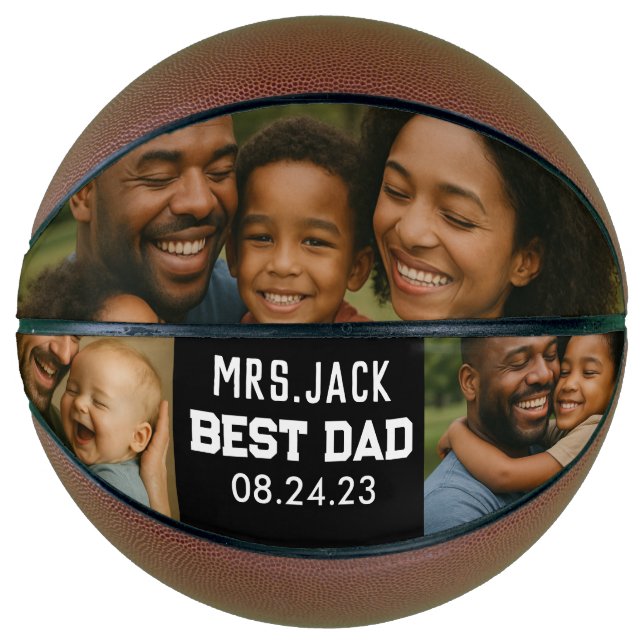 Ballon De Basket Best Father Ever Basketball – Personalized Father (Devant)