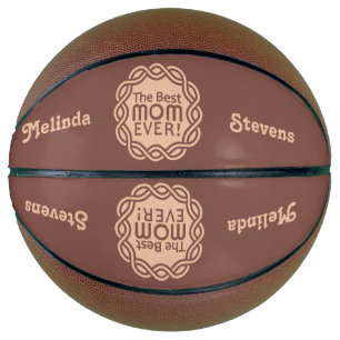 Ballon De Basket BEST MOM nom personnalisé et couleur basketball