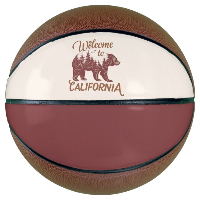 Ballon De Basket Bienvenue à California Bear Forest (Devant)