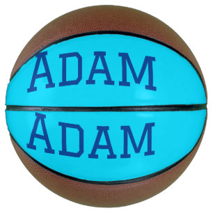 Ballon De Basket Bleu violet ajouter un nom de texte retour à l'éco