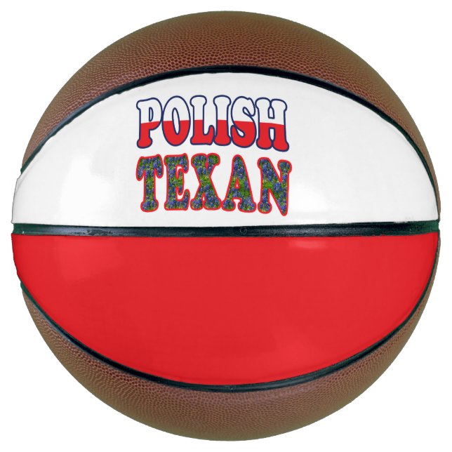 Ballon De Basket Bluebonnets texans polonais (Devant)