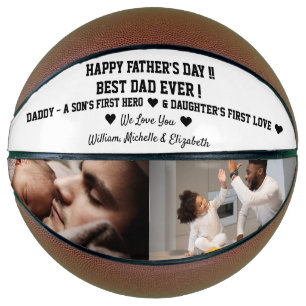 Ballon De Basket Bonne Fête des pères Meilleur Papa Jamais Photo