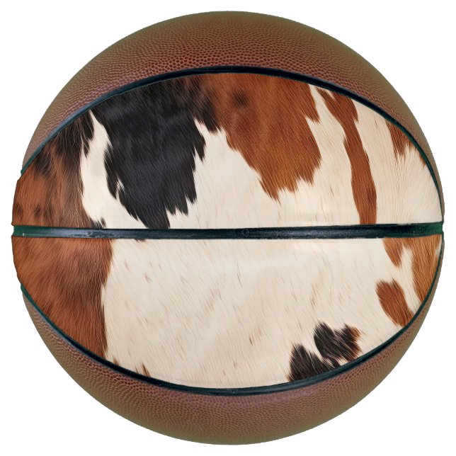 Ballon De Basket Brown noir blanc (Devant)