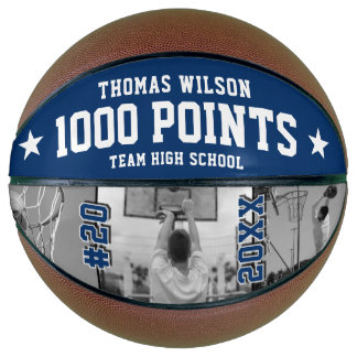 Ballon De Basket Cadeau de basketball personnalisé – Jalon de 1000 