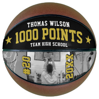 Ballon De Basket Cadeau de basketball personnalisé – Jalon de 1000