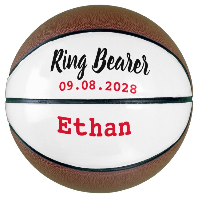 Ballon De Basket Cadeau de proposition de porteur de bague Mini Foo (Devant)
