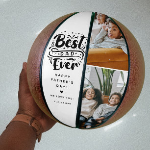 Ballon De Basket Cadeau personnalisé Meilleur Papa Forever 2 Photo