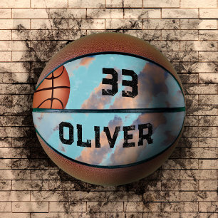 Ballon De Basket Cadeau Personnalisé Moderne Nom et Numéro du Joueu