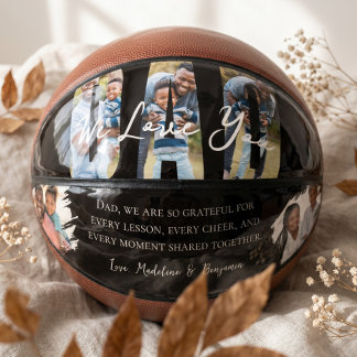 Ballon De Basket Cadeau personnalisé pour la fête des pères avec ph