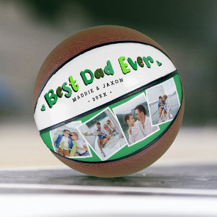 Ballon De Basket Cadeau souvenir tendance 4 photos 'Meilleur papa d