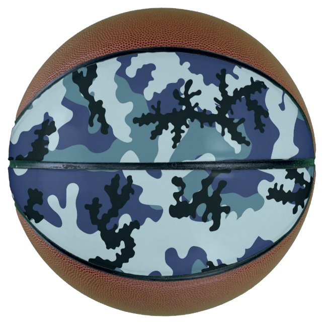 Ballon De Basket Camouflage de la marine (Devant)