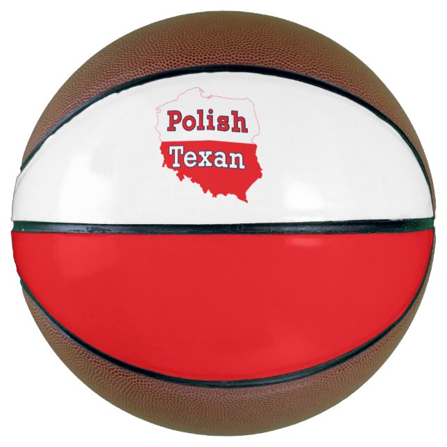 Ballon De Basket Carte de Pologne texane (Devant)
