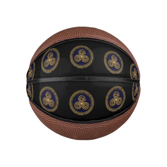 BALLON DE BASKET CELTIC SWIRLS CIRCLE MINI BASKETBALL (Devant)