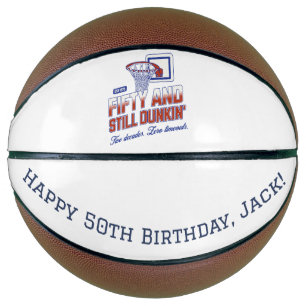 Ballon De Basket Cinquante et toujours Dunkin’s Custom 50th Birthda