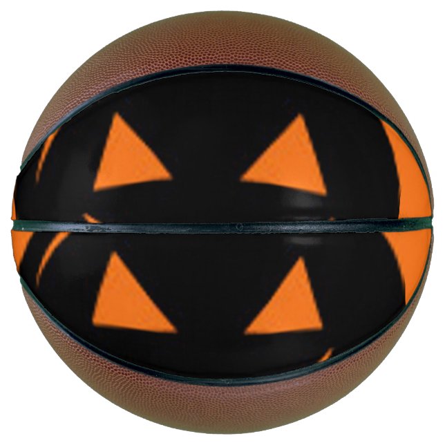 Ballon De Basket Citrouille noir (Devant)