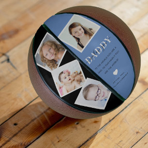 Ballon De Basket Collage Photo 4 Insta tendance Papa 'We Love You'