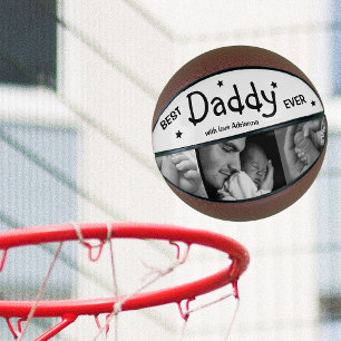 Ballon De Basket Collage Photo de Basket-ball pour le Meilleur Papa